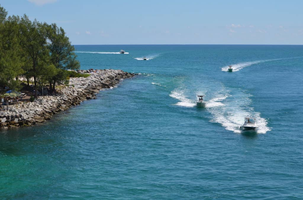 small fishing boats