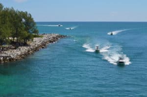 small fishing boats