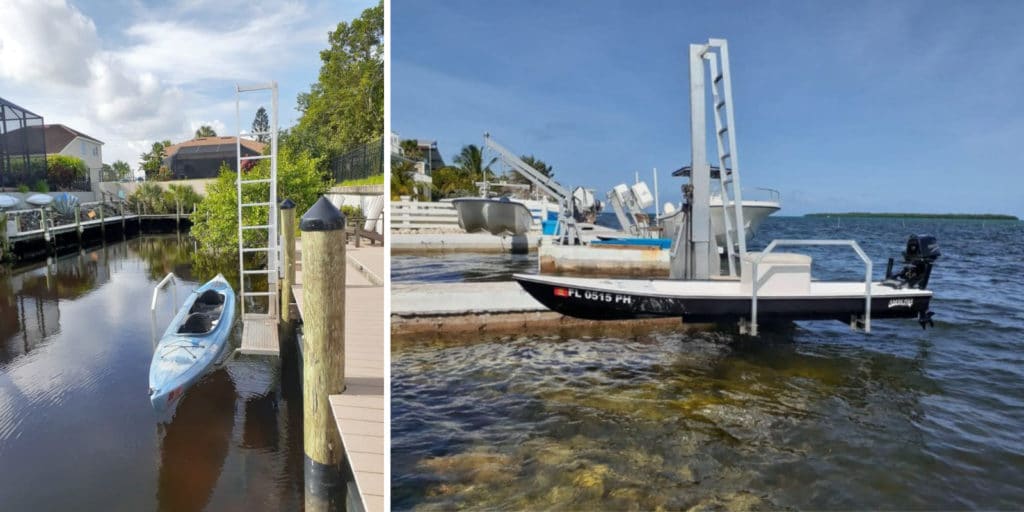 Paddle Through These Five Benefits Of Using A Kayak Lift or custom boat lifts