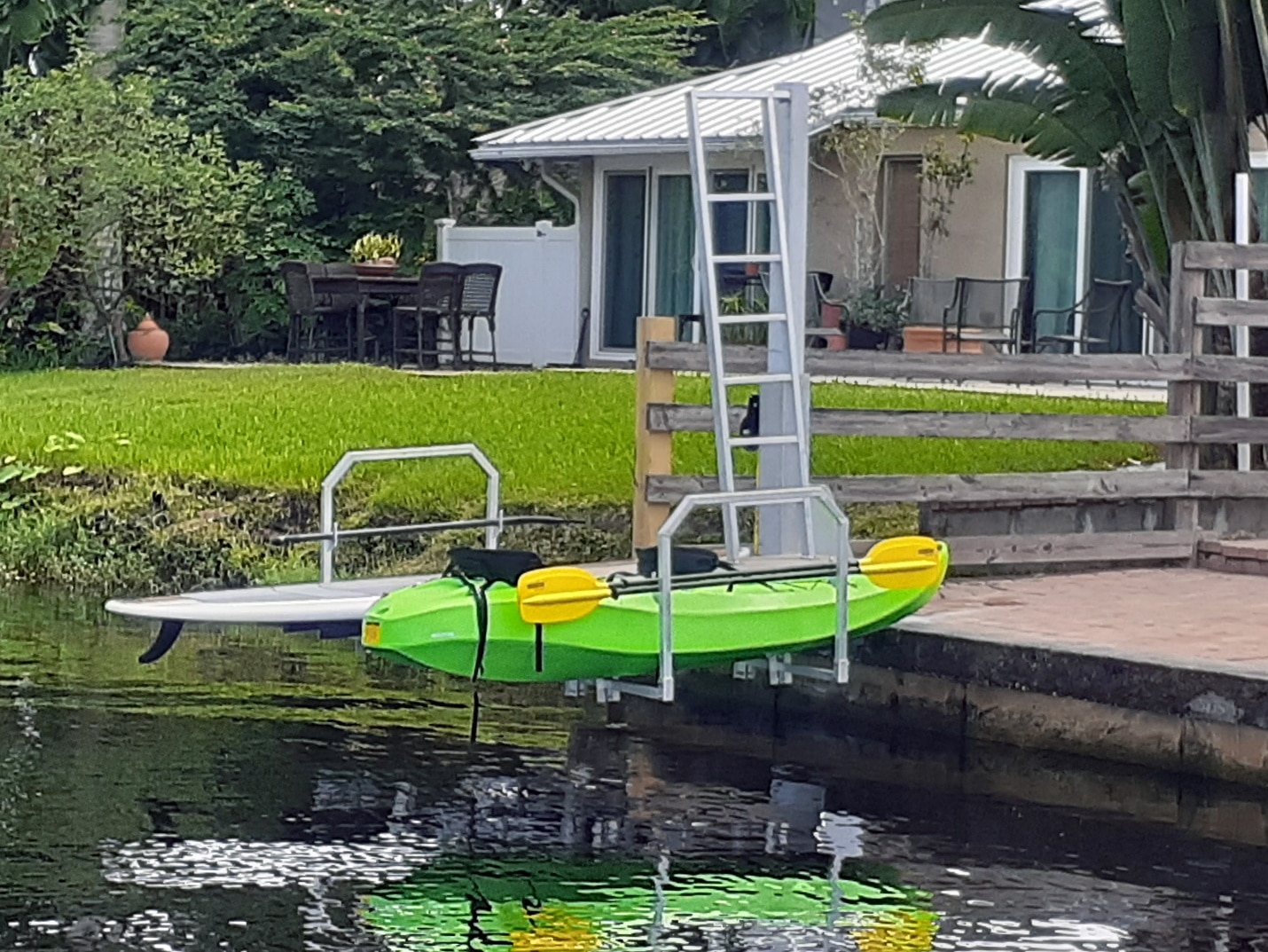 Adding Value To Your Property with this dual kayak lift