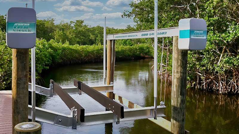boat lift accessories - Bunk guides for boat lift