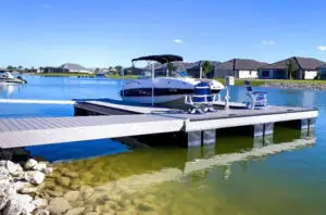integrating a boat lift into your floating dock img
