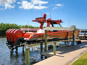 custom superlift with custom designed cradles image